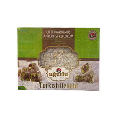 Uğurlu Çifte Kavrulmuş Antep Fıstıklı Lokum 450 Gram