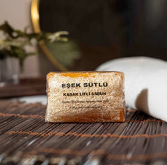 Ballı Kabak Lifli Eşek Sütü Sabunu
