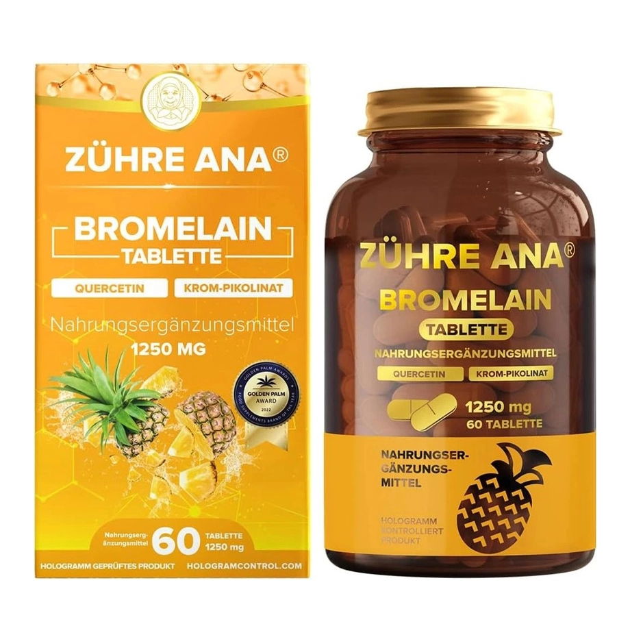 Zühre Ana Bromelain Tablet 1250 mg 60 Tablet