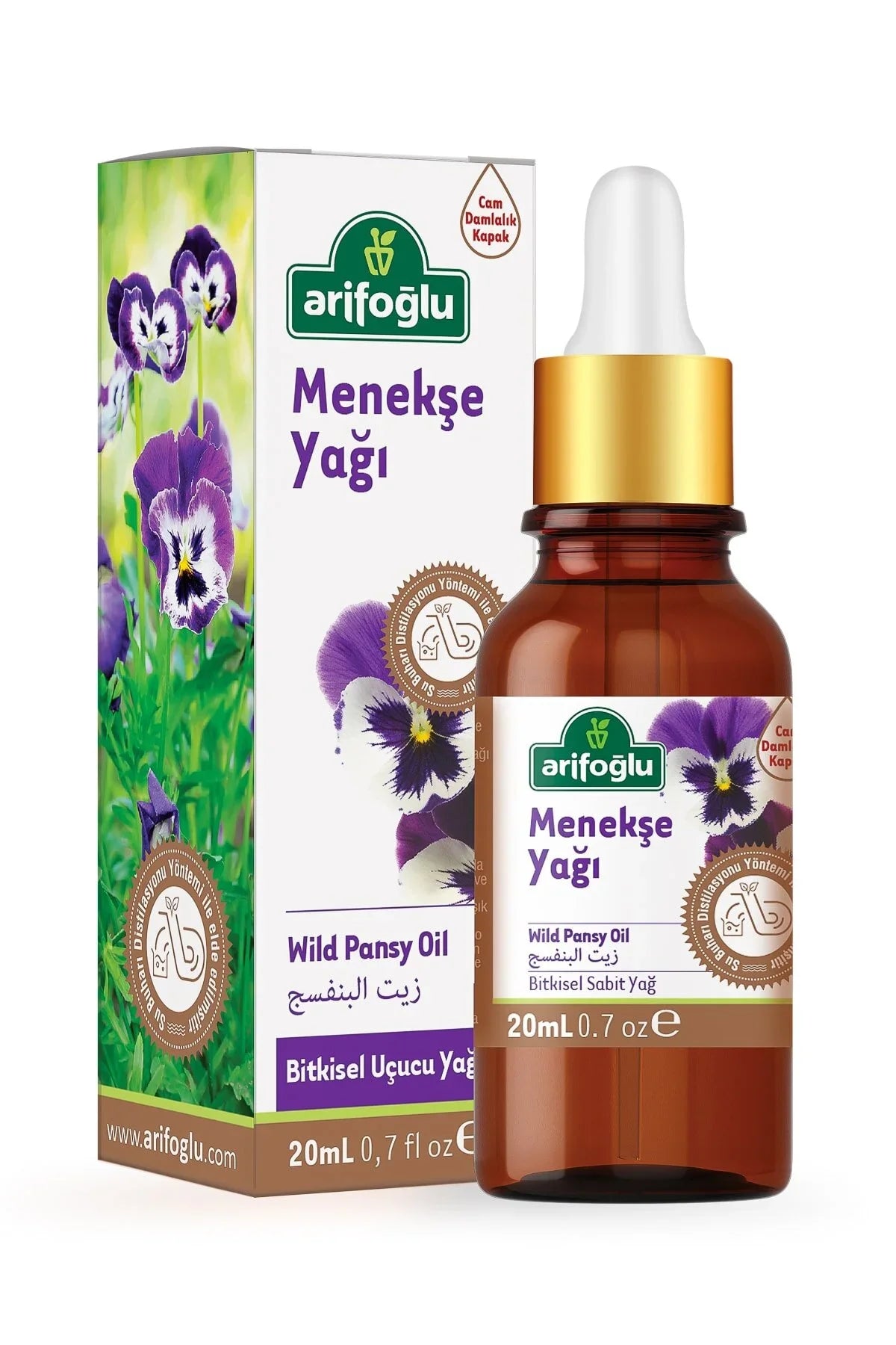 menekşe yağı 20 ml.