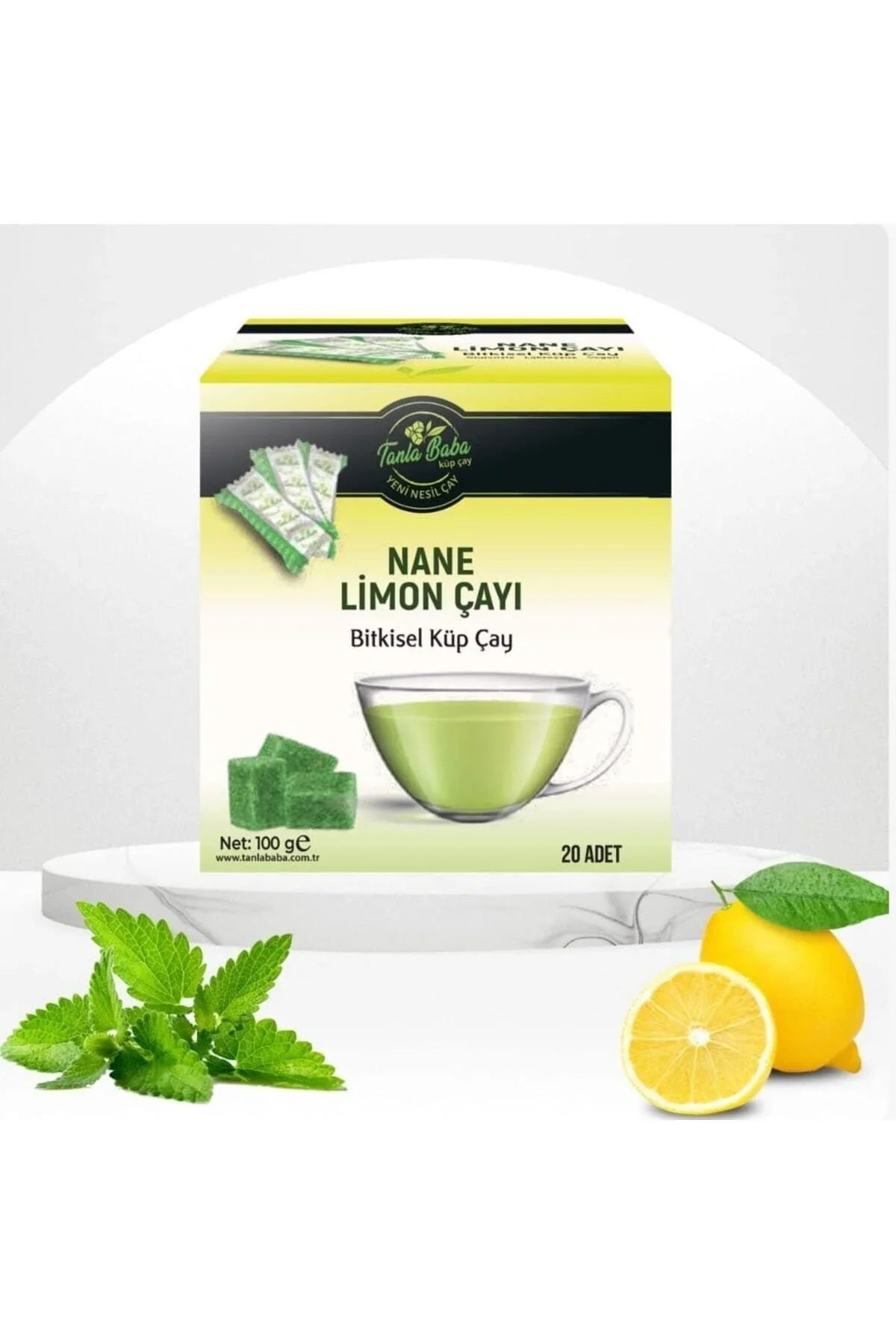 nane limon cayi bitkisel küp cay 100 gram